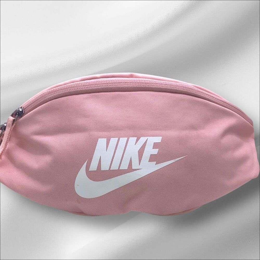 Nike Pink Logo Waist Bag Belt Pack Fanny Pack Adjustable Strap Unisex Travel - Picture 2 of 6